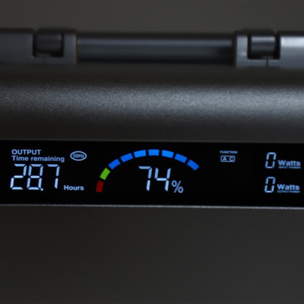 Stasiun Daya Portabel dengan Panel Surya, Gelombang Sinus 300W, Cadangan Baterai Luar Ruangan, 100‑240V, Colokan AS